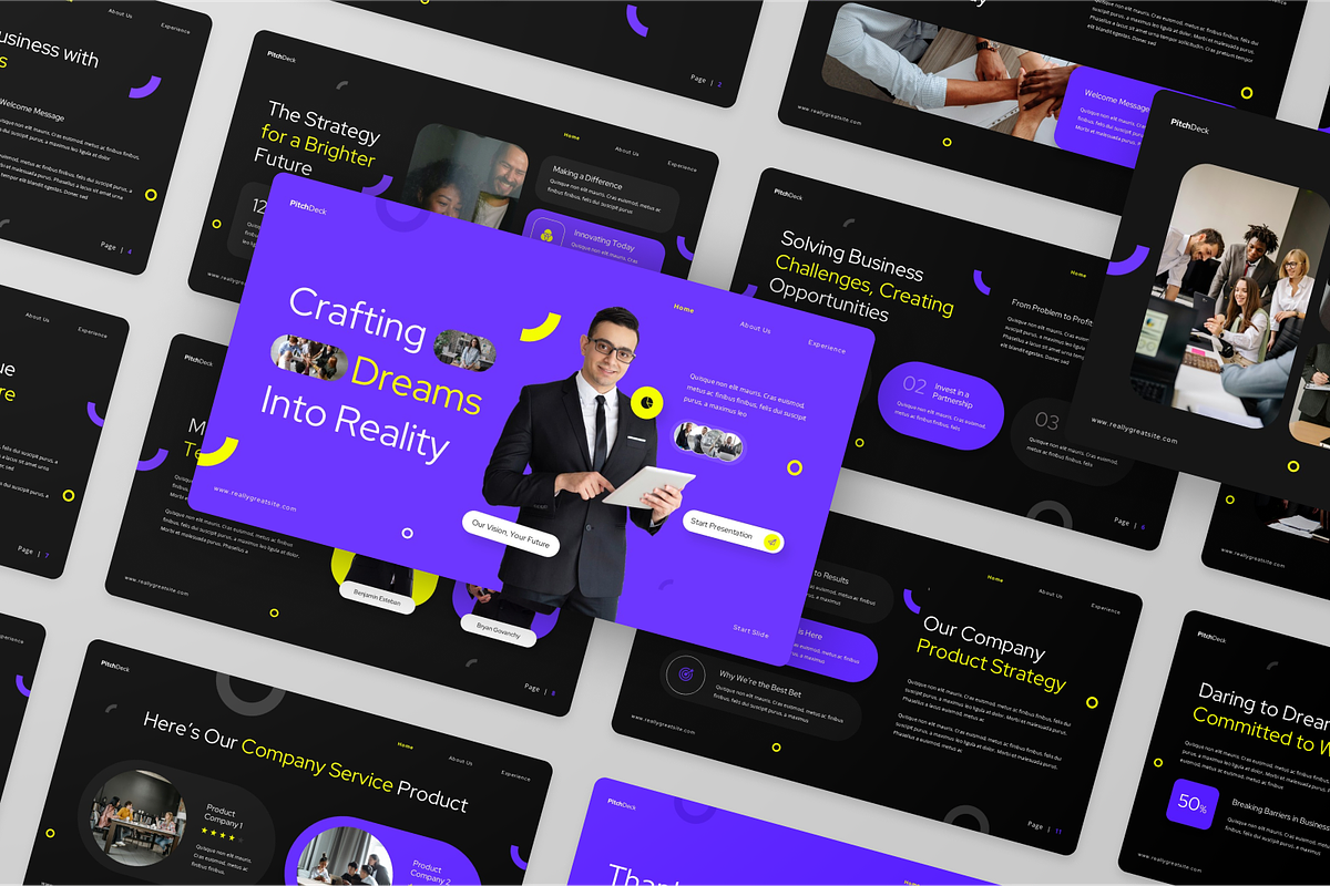 Creative Pitch Deck Google Slides, a Presentation Template by Annora Studio (Photo 5 of 5)