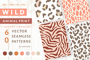 Wild Animal Print Seamless Patterns, a Pattern Graphic by Katrinelly (Thumbnail 1 of 16)