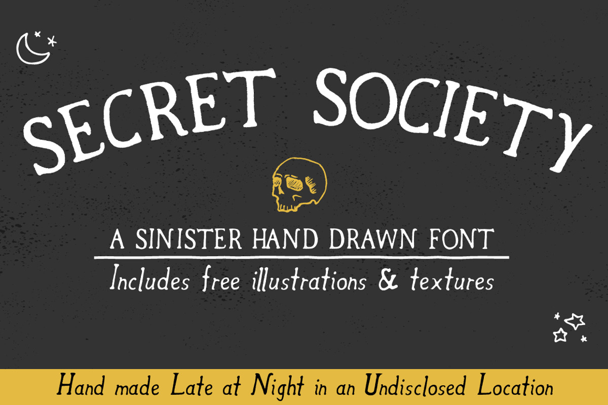 Secret Society Font + Bonus