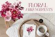 Viva MAGENTA floral collection, an Illustration by AleksaArt (Thumbnail 10 of 15)