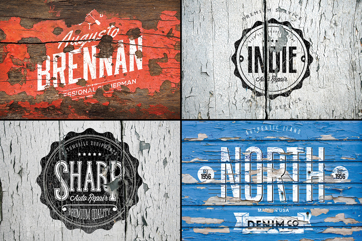 12 Vintage Logo Mockups, a Product Mockup by Graphicon (Photo 4 of 5)