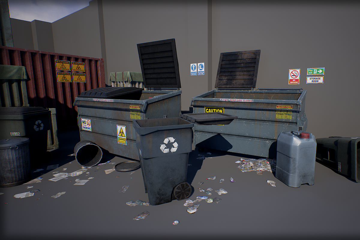 Industry Props Pack 4, a Furniture 3D Model by SilverTM (Photo 2 of 7)