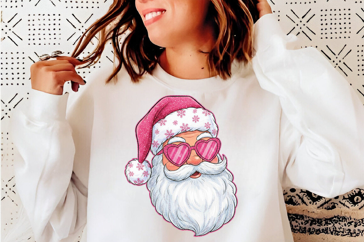 Sequin Christmas Faux Glitter Santa, an Illustration by SinaCreation (Photo 5 of 7)