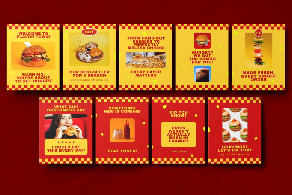 Food and Beverage Instagram Carousel preview 2