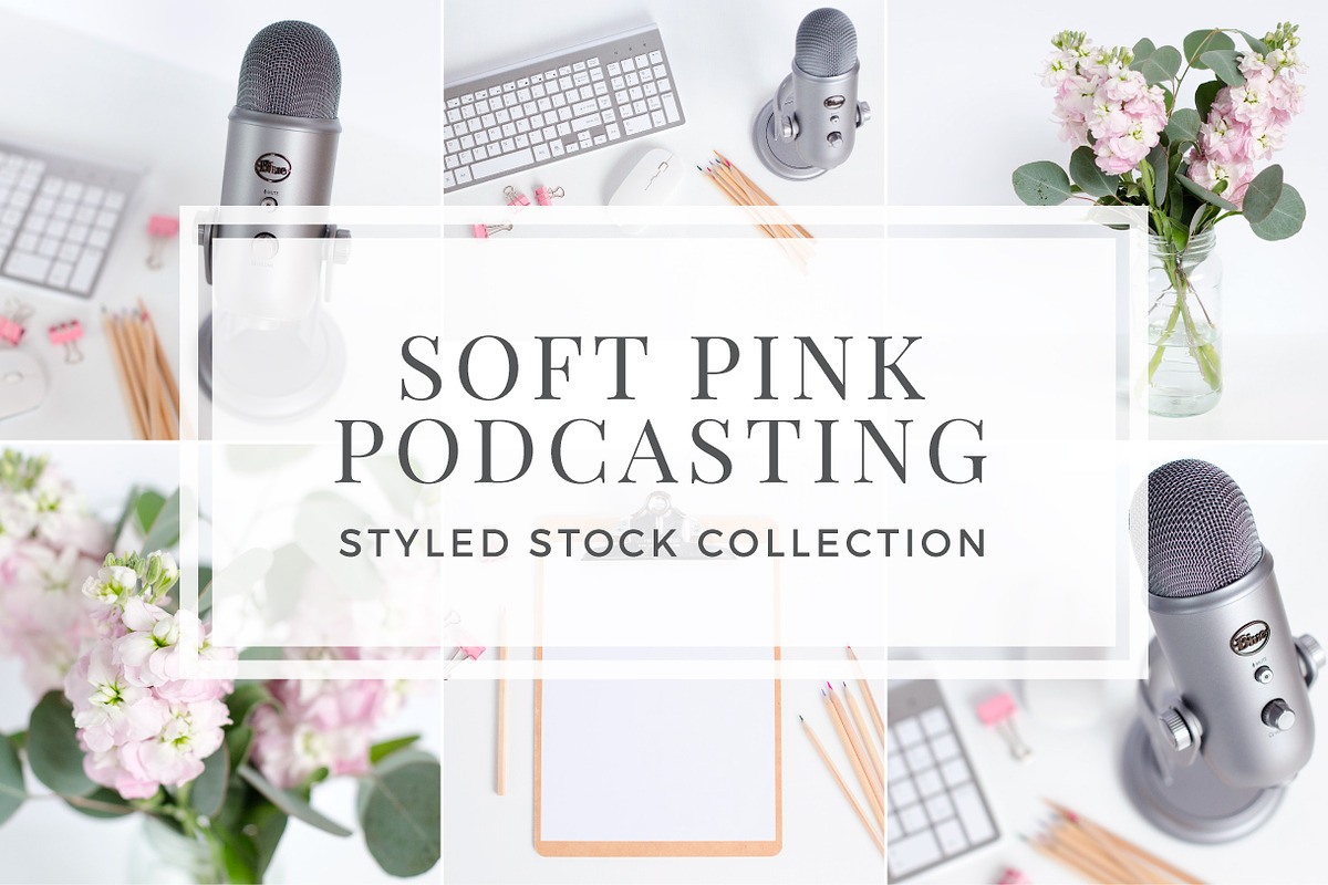 Soft Pink Podcasting Styled Stock, a Business Photo by Pixels & Design (Photo 1 of 2)