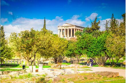 Agora of Athens, Greece, an Architecture Photo by Neirfy