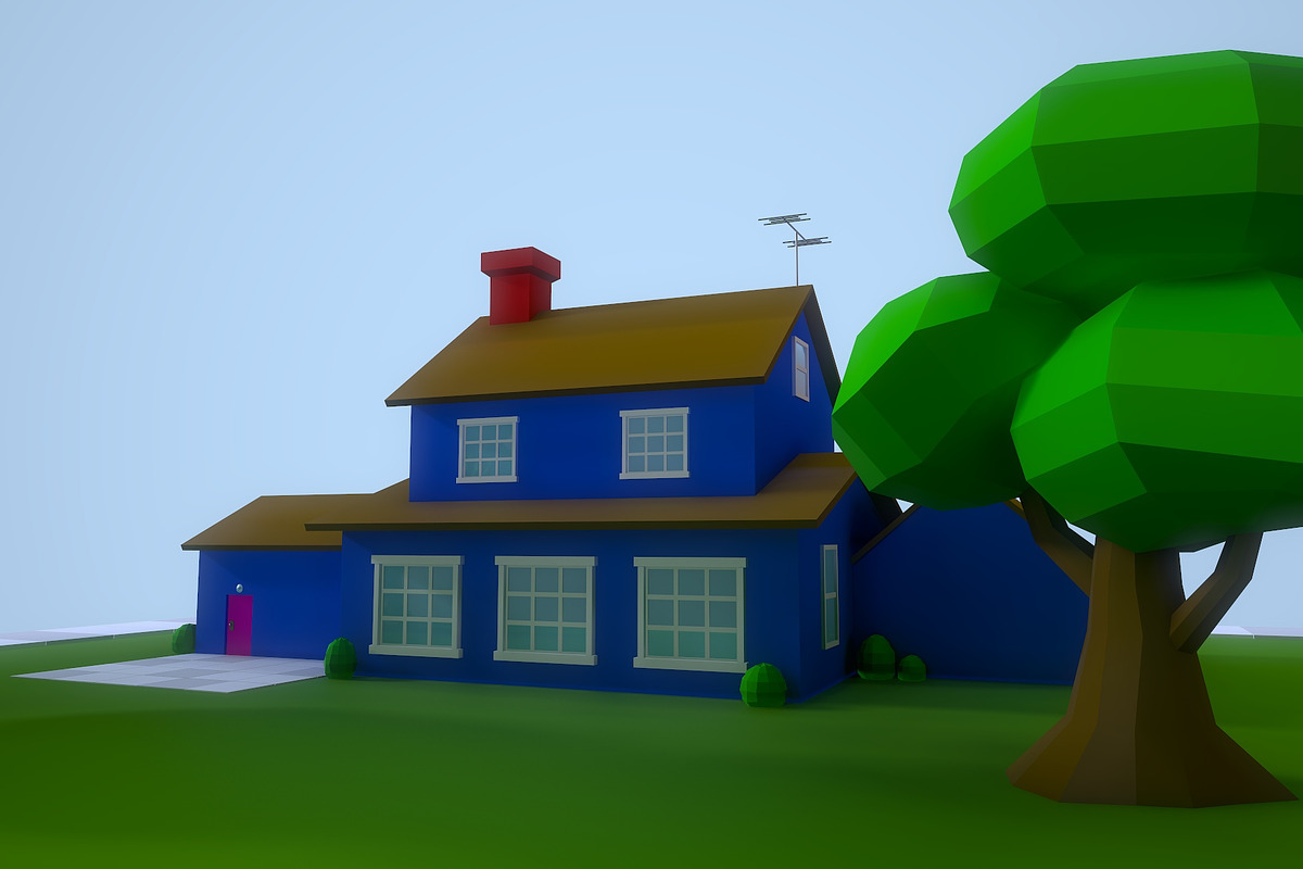Low Poly House 1, an Architecture 3D Model by Midgardians (Photo 5 of 14)