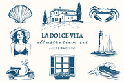 La Dolce Vita Summer Illustrations, an Object Illustration by NatalieArtShop (Thumbnail 1 of 17)