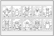 Arctic Animals Coloring Pages, an Animal Illustration by Lamia Emad (Thumbnail 2 of 5)