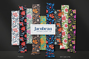 Jacobean Style Pattern Collection, a Pattern Graphic by Varvara Gorbash (Thumbnail 3 of 9)