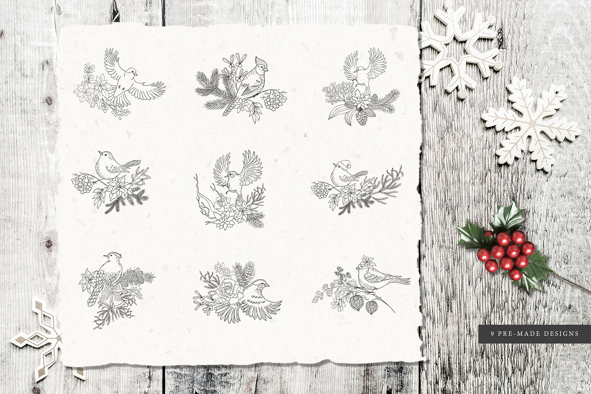 Сool CHRISTMAS Bundle., a Seasonal Illustration by Designwork (Photo 26 of 73)