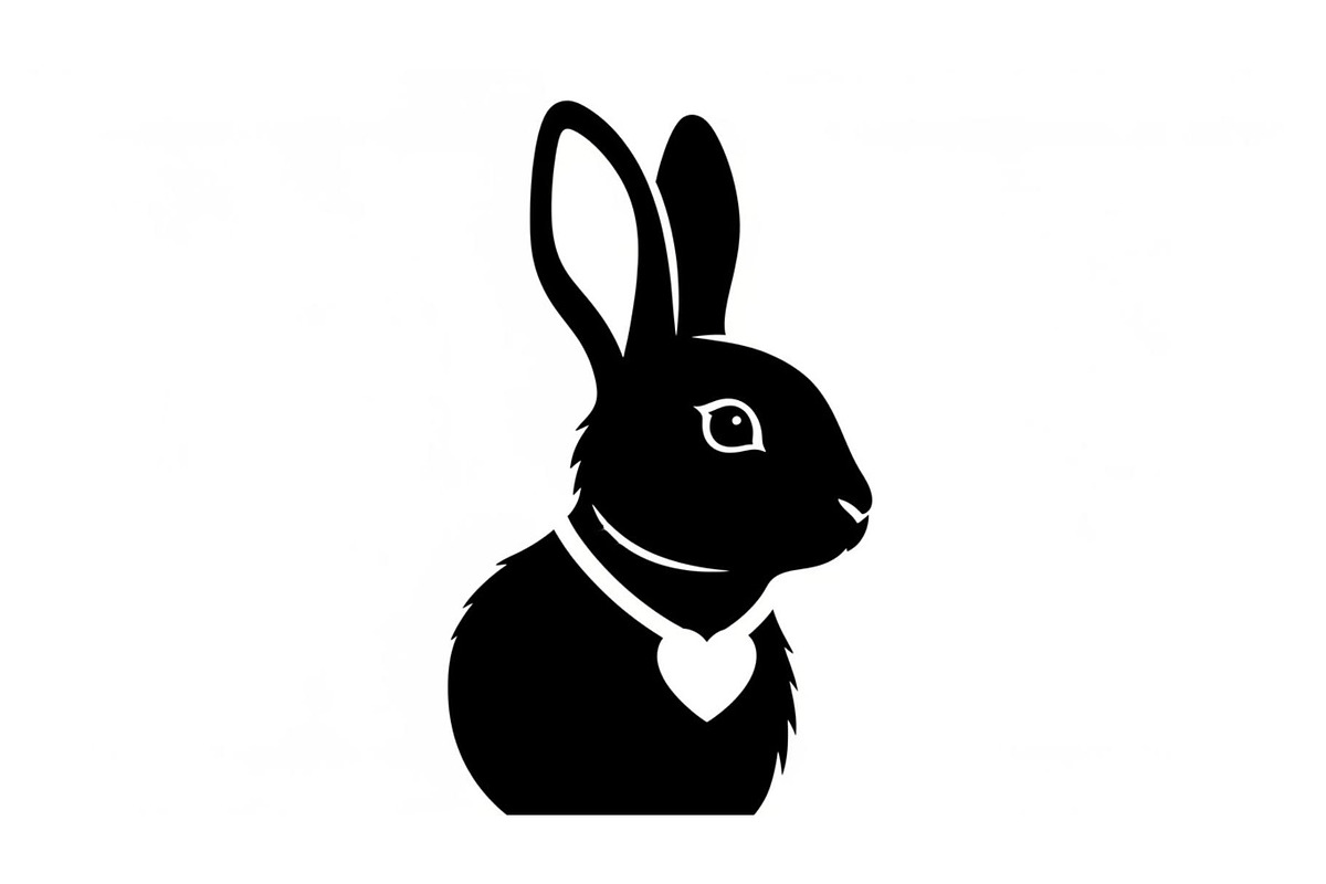 Cute Bunny Love Silhouette Icons, an Illustration by Creativeshirt (Photo 11 of 51)