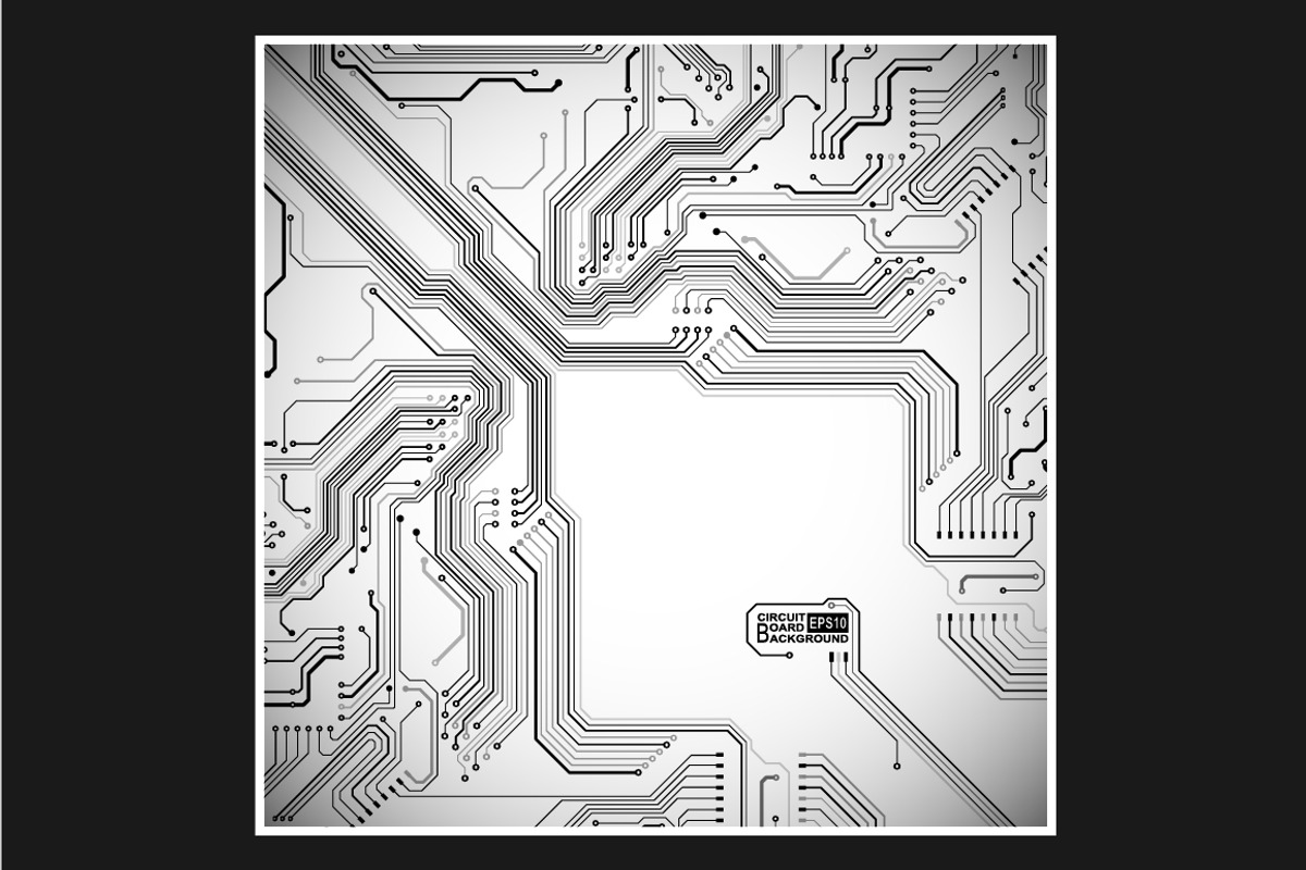 -50% Circuit boards backgrounds set, a Background Graphic by frost_newt (Photo 9 of 11)