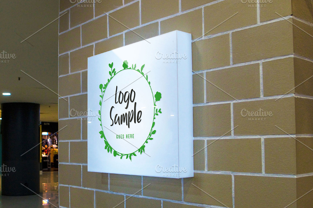 2 Square Lightbox Signboard Mockup, a Product Mockup by MockUpgrade (Photo 7 of 8)