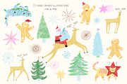 Christmas Festive Gang, a Seasonal Illustration by Annakniaz (Thumbnail 5 of 15)