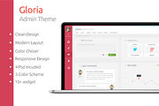 Gloria Admin Panel, a Bootstrap Template by Radian (Thumbnail 1 of 5)