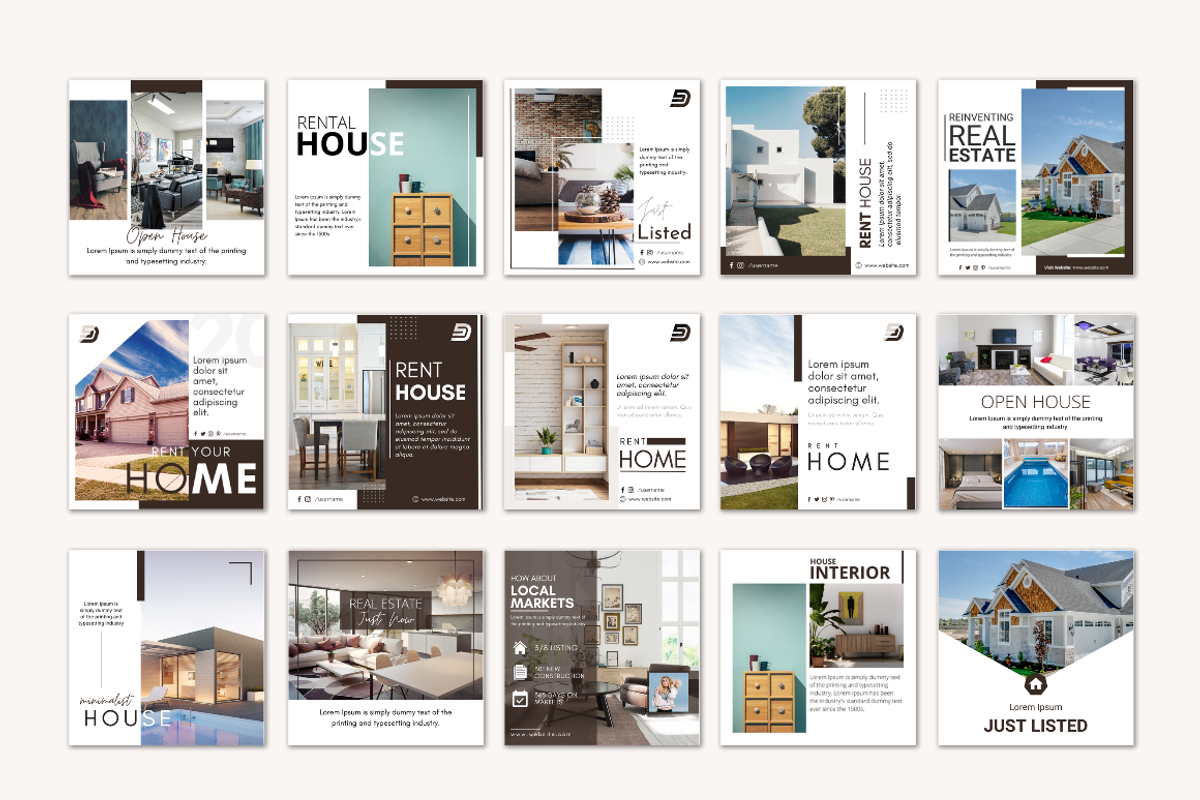 Minimalist Real Estate Bundle, a Social Media Template by Design Space (Photo 3 of 6)