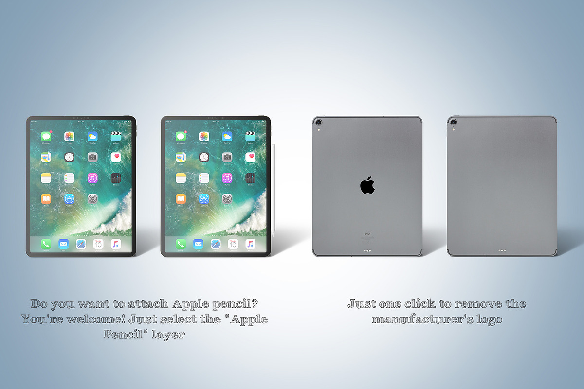 iPad Pro (2018) Mockup, an iPad Mockup by Zabiegala MP (Photo 4 of 15)