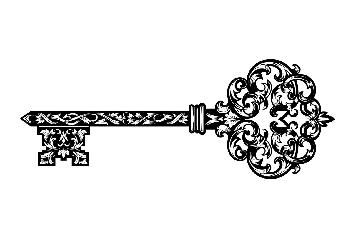 Ornamental Vintage Key SVG Bundle, an Illustration by Gaye Art (Photo 8 of 31)