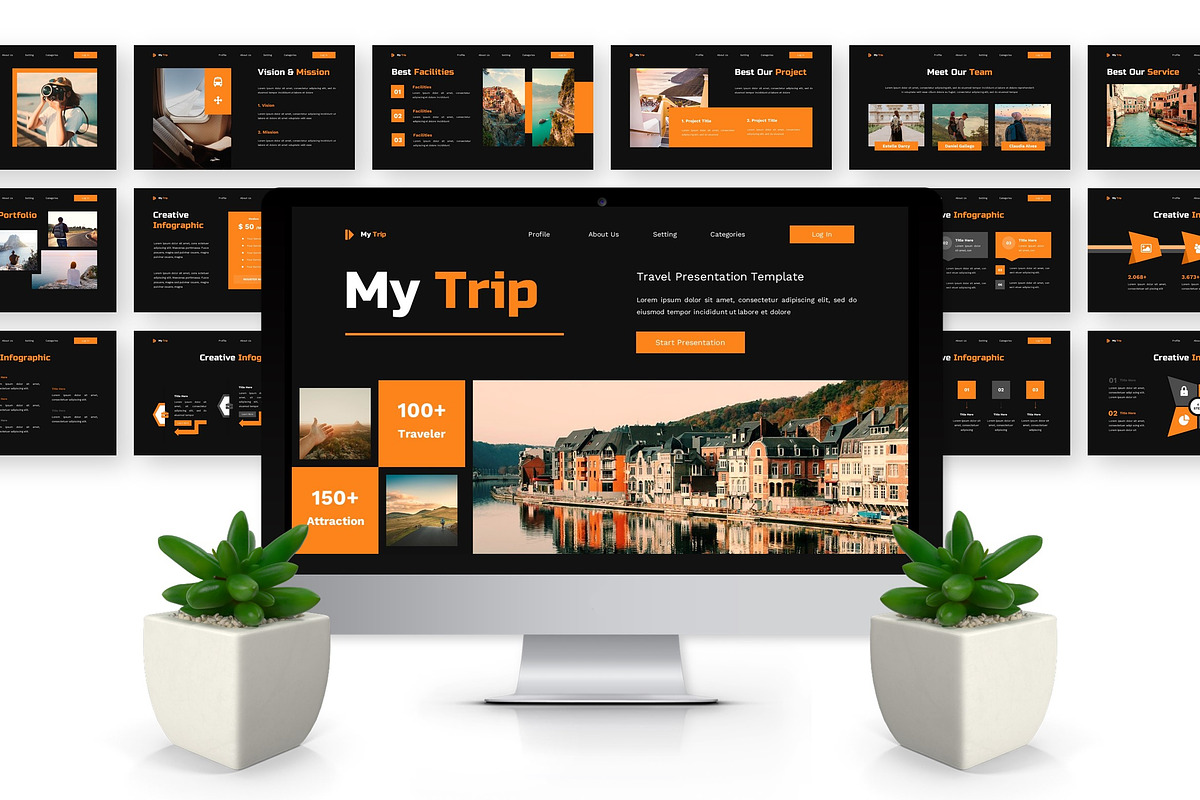 My trip - Travel Powerpoint preview 3