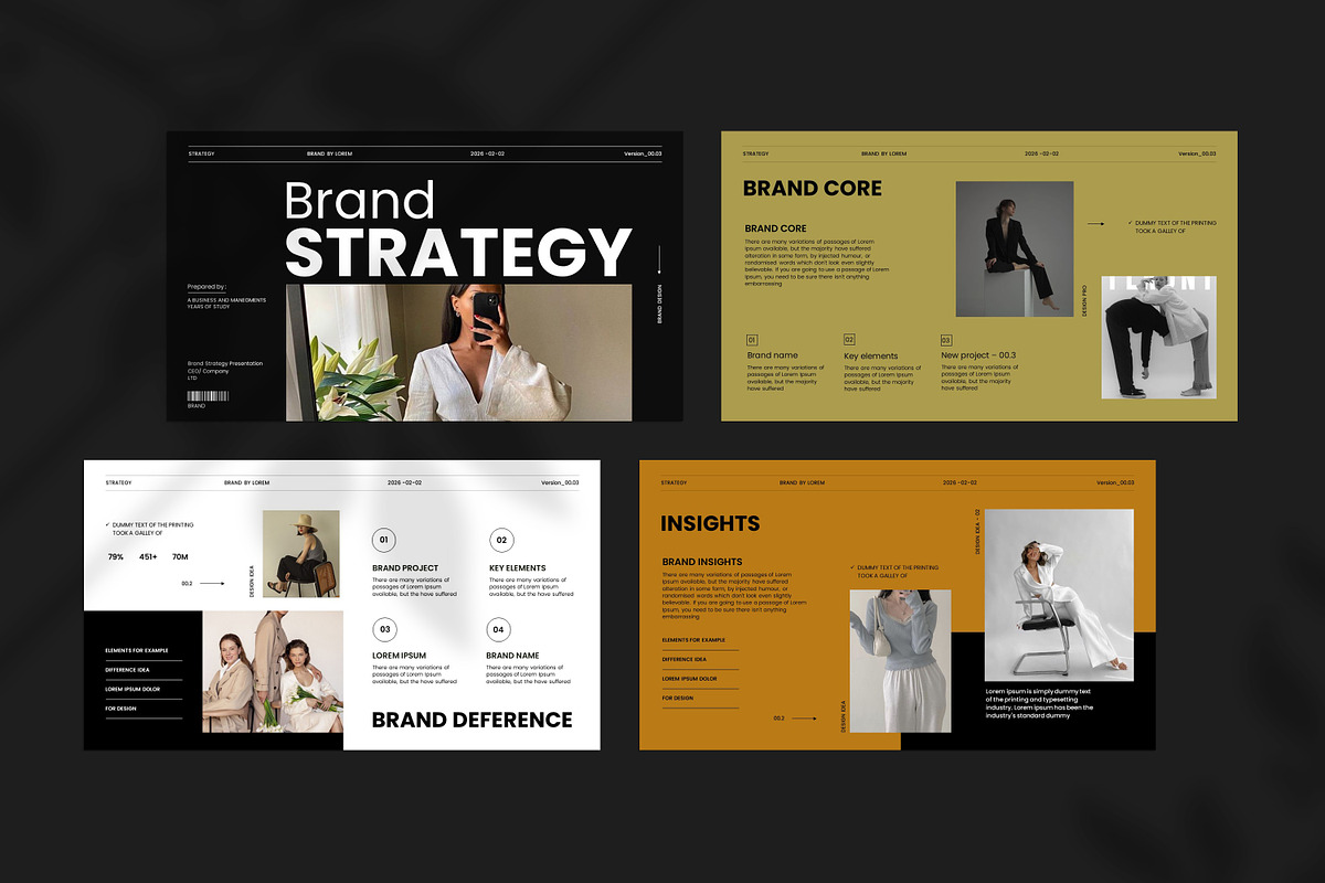 Brand Strategy Presentation Template, a Presentation Template by Slide-Agency (Photo 5 of 11)