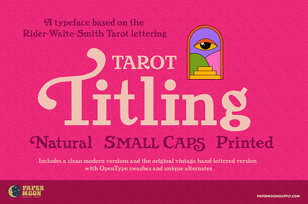 PM Tarot Titling and Text, a Serif Font by Paper Moon Graphic Supply
