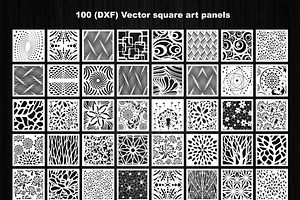 100 Decorative Square Panels