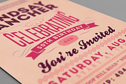 Retro Birthday Invitation 3, a Card Template by Cruzine (Thumbnail 2 of 4)