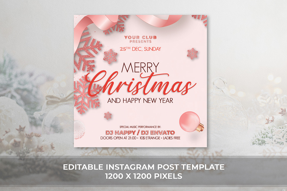 Christmas Party Flyer, a Flyer Template by DesignDevisers (Photo 6 of 8)