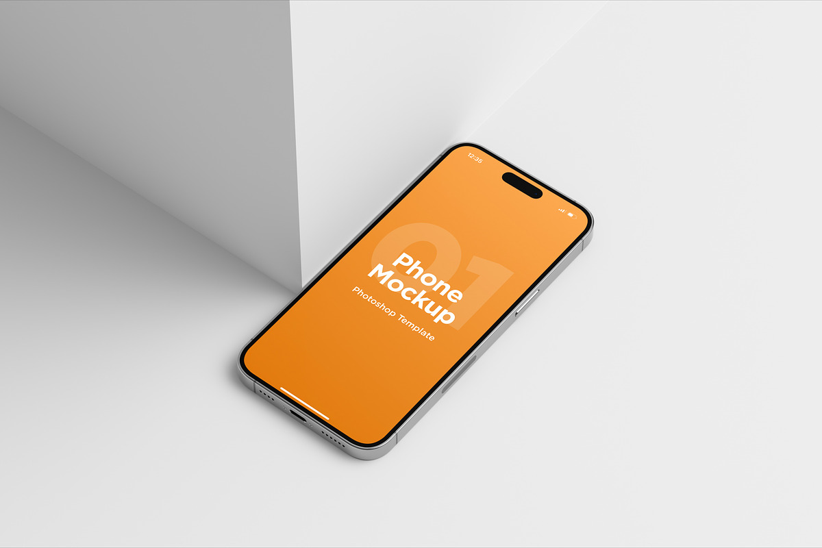 The Wall - iPhone 14 Pro Max Mockups, an iPhone Mockup by DreamVisuals (Photo 4 of 4)