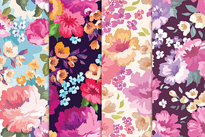 Floral Patterns Set