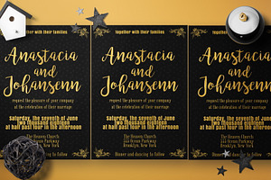 Classic Wedding Card Template, a Card Template by Design Addict