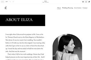 Eliza - Timeless Website Template