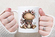 Cute Watercolor Dinosaur Clipart, an Illustration by Sublimation Artist (Thumbnail 5 of 6)