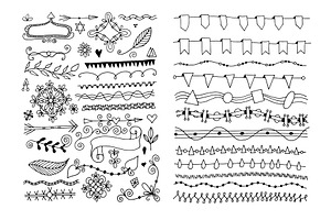 800 DOODLE ELEMENTS SET