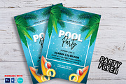 Pool Party Flyer Template, a Flyer Template by Madhabi Studio (Thumbnail 1 of 6)