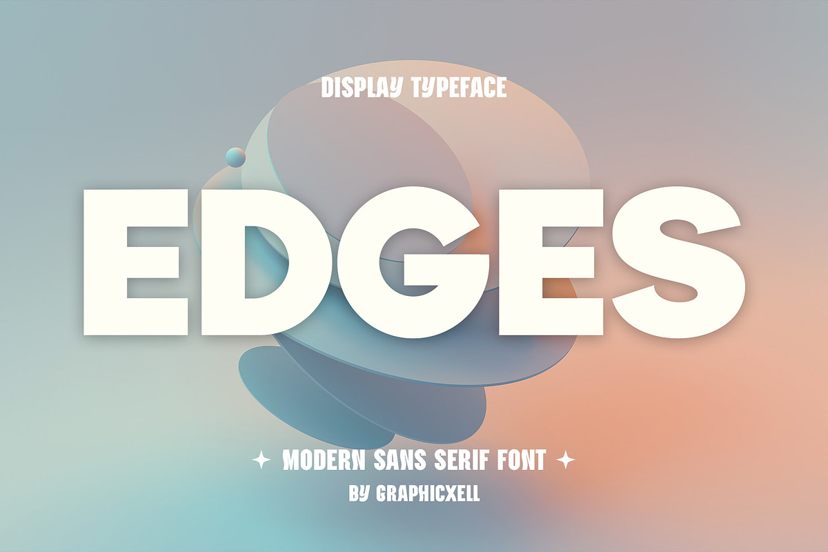 Edges Sans Serif Font, a Sans Serif Font by Graphicxell (Photo 1 of 5)