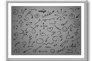 Set of arrows icons silhouettes, an Object Graphic by RODINA (Thumbnail 3 of 3)