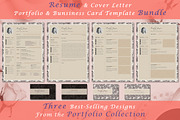 Resume CV Portfolio Bundle, a Resume Template by Showy68 Template (Thumbnail 4 of 4)