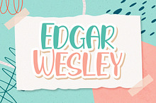 Edgar Wesley - Playful Display Font