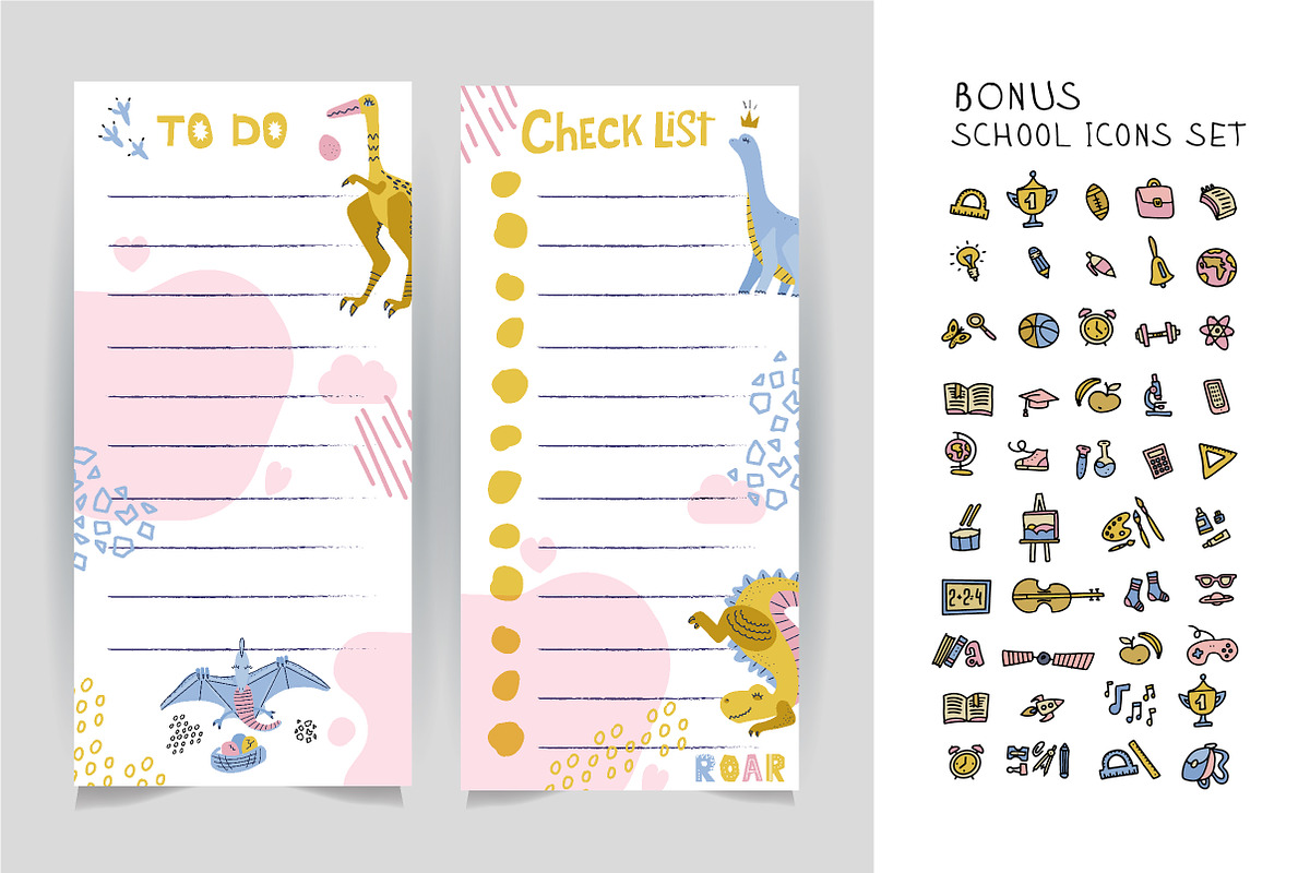 School weekly planners collection, a Stationery Template by Lana Sham (Photo 8 of 14)