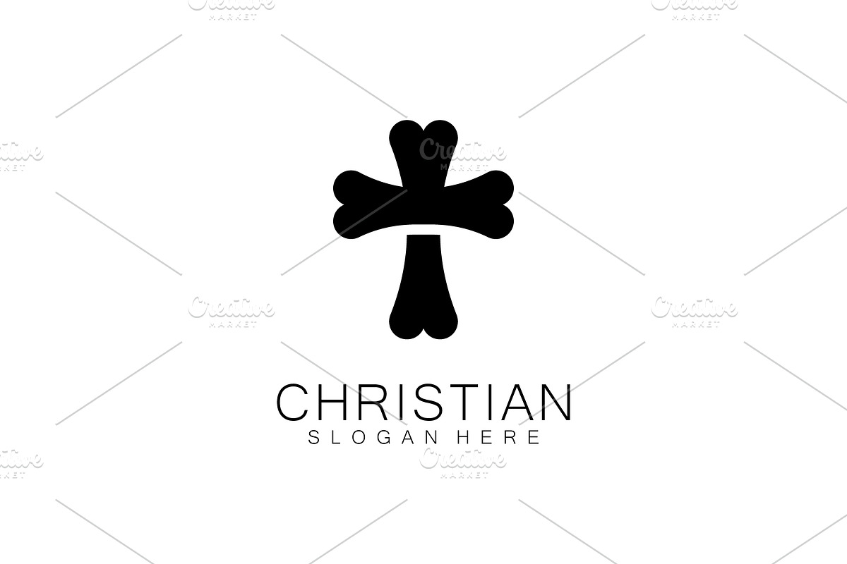 Christian Church logo creative Cross, a Graphic by T.Vooka (Photo 3 of 3)