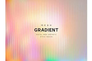 Pastel Mesh Gradient Background with, an Illustration by Liudmyla Matviiets