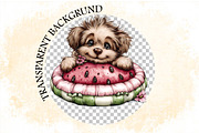 Whimsical Summer Dog Clipart Bundle., an Illustration by SVGArt (Thumbnail 8 of 9)