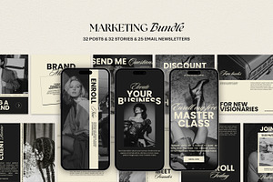 Cyllene | Canva Marketing Bundle, a Marketing Template by Lavinia Visuals