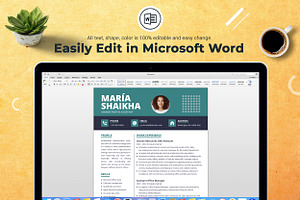 Modern Executive CV Word Resume