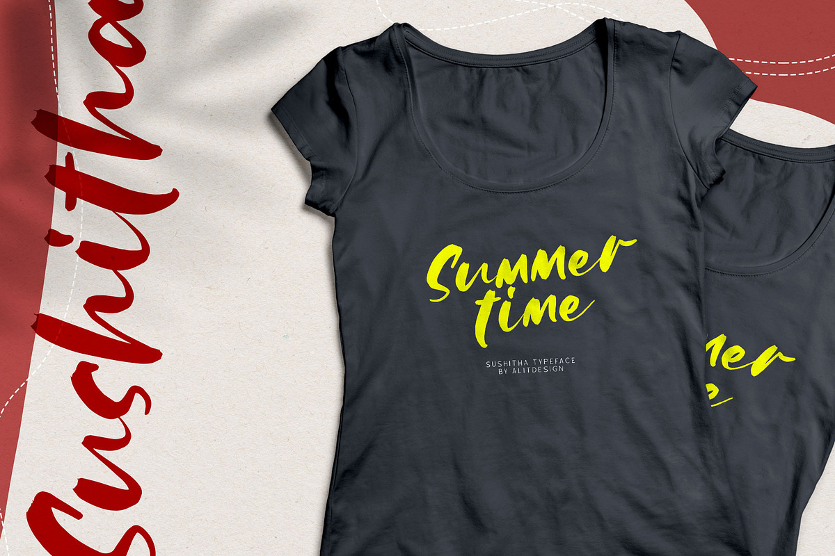 Sushitha, a Script Font by alit design (Photo 10 of 11)