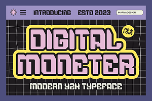 Digital Moneter - A Modern Techno Y2