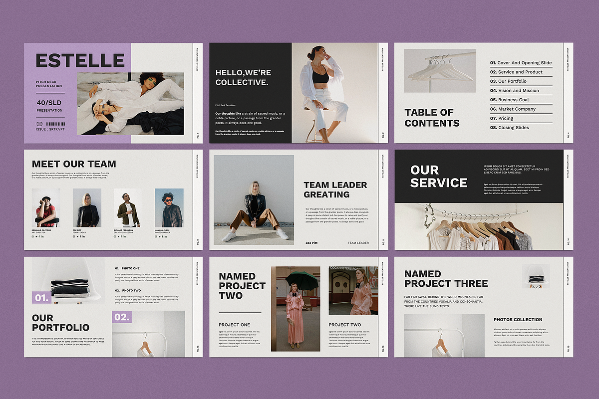 Estelle Pitchdeck - Powerpoint, a Presentation Template by Surotype (Photo 10 of 10)