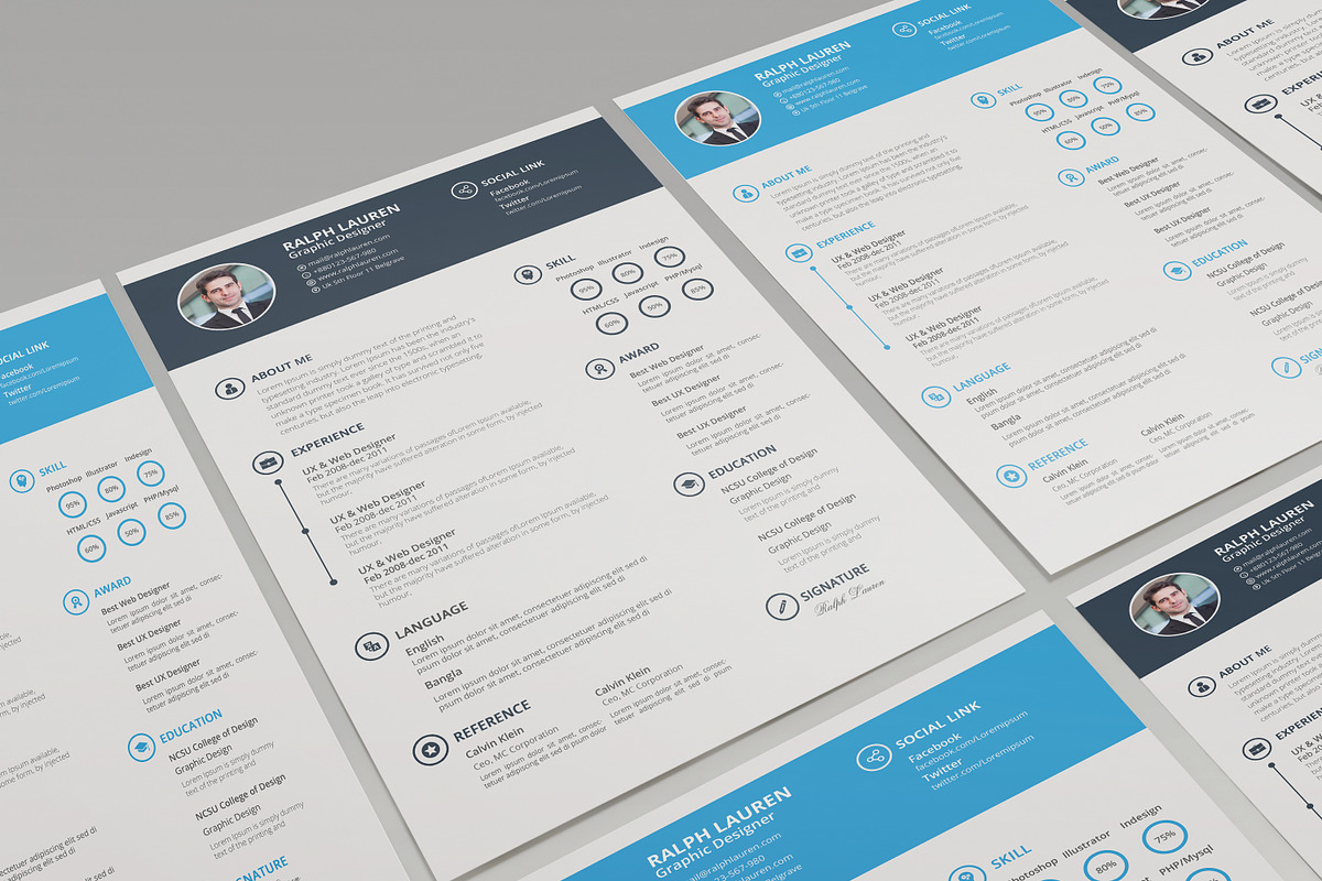 Awesome Resume/Cv, a Resume Template by Themefisher (Photo 5 of 5)